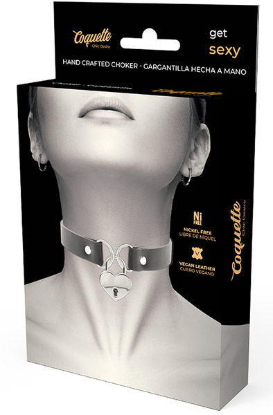 Coquette Choker Keys Heart - BDSM Choker 3