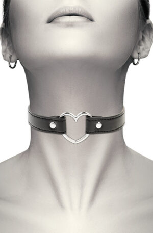 Coquette Hand Crafted Choker Heart - BDSM Choker 1