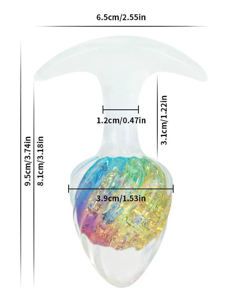 Cosmic Galaxy Butt Plug 9,5 cm - Muca spraudnis 3 [full]