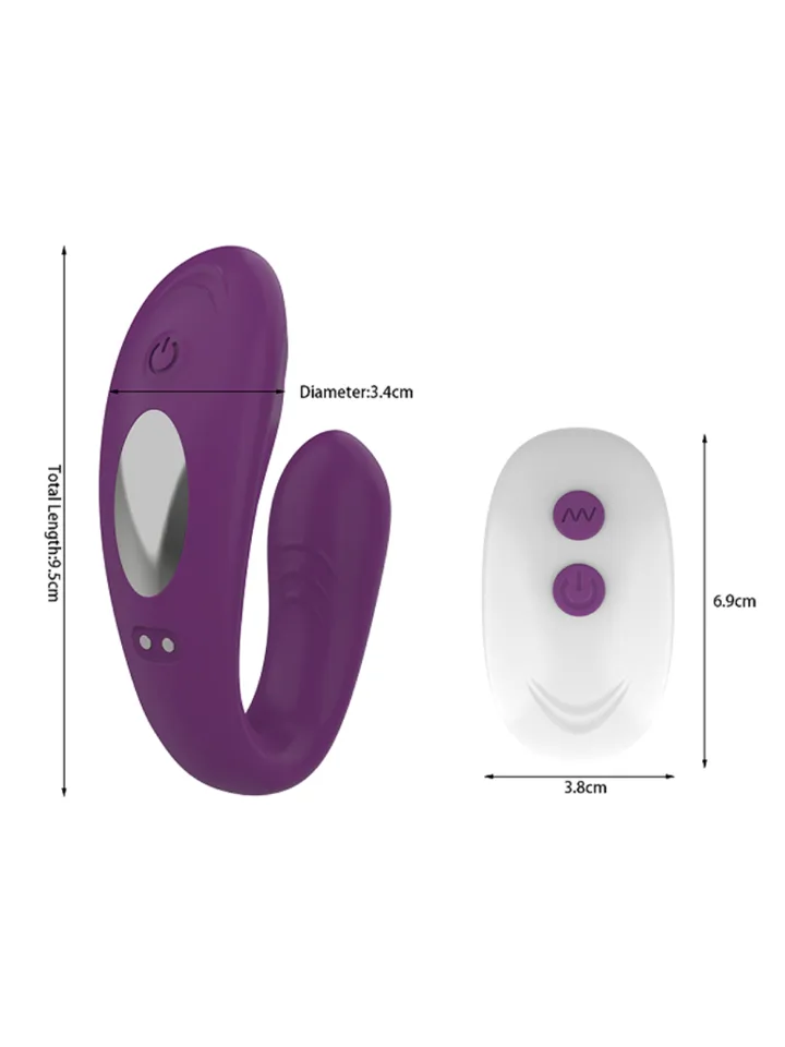 Couples Vibrator With Remote Purple - Pāru vibrators 4 [full]
