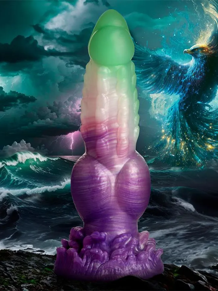 Creature Cocks Aqua Phoenix Silicone Dildo 22 cm - Dragon dildo 1 [full]