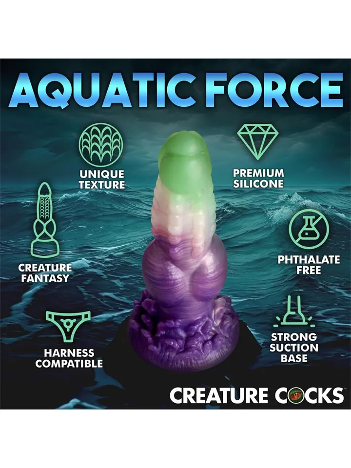 Creature Cocks Aqua Phoenix Silicone Dildo 22 cm - Dragon dildo 2 [full]