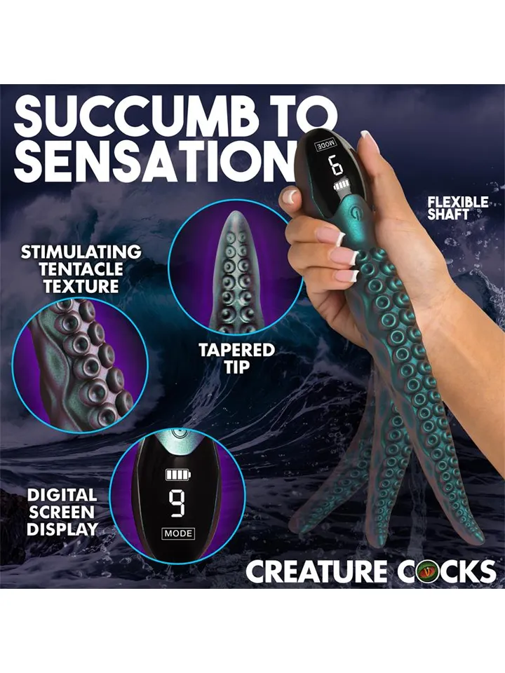 Creature Cocks Tentavibe Silicone Vibrator 27 cm - Vibrējošs dildo 3 [full]