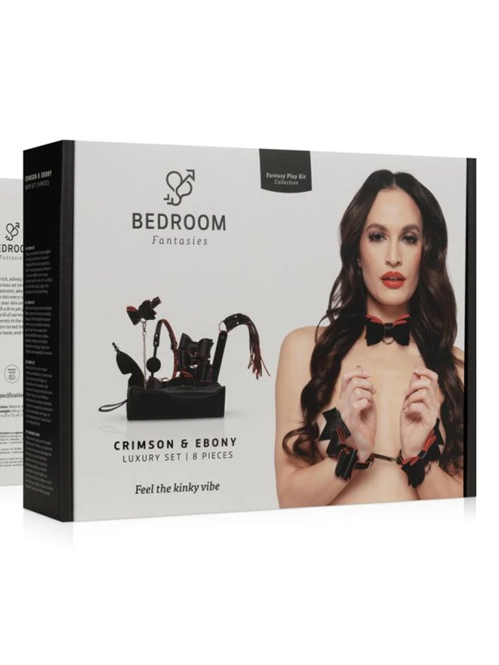 Crimson & Ebony 8-pcs Luxury Bondage Set - Verdzības komplekts 3 [full]
