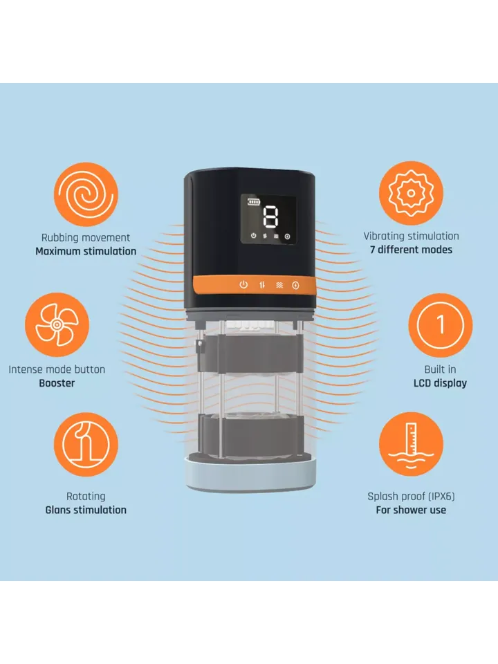 Cruizr 4-in-1 Masturbator With LCD Display - Automātiskais masturbators 2 [full]