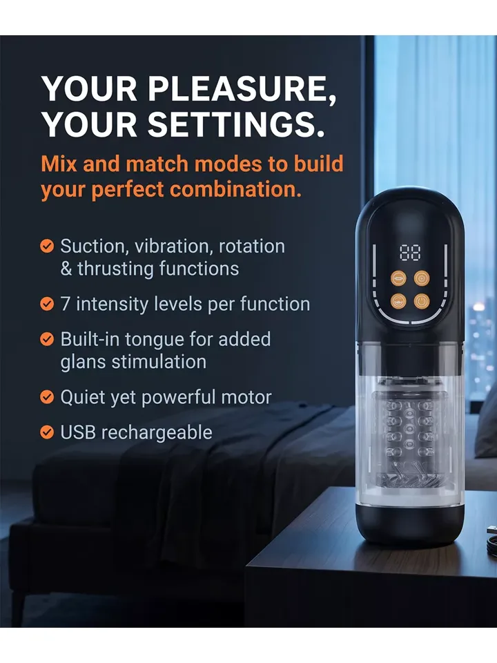 Cruizr CM07 Thrusting & Rotating Masturbator - Automātiskais masturbators 4 [full]