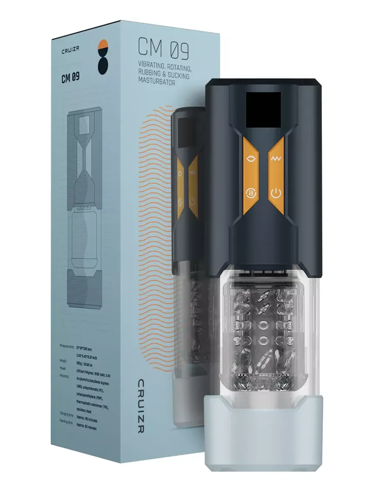 Cruizr CM09 3-in-1 Masturbator With LCD Display - Automātiskais masturbators 5 [full]