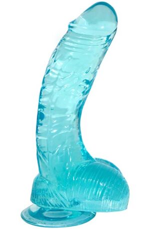 Crystal Pleasures Aqua Blue 20 cm - Dildo 1