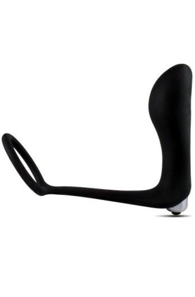 Dark Side Plug P-ring With Bullet - Prostatas vibrators ar dzimumlocekļa gredzenu 2