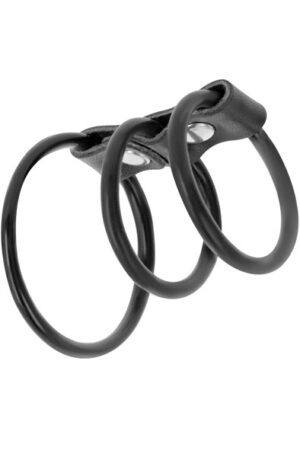 Darkness Flexible Cock Rings - Dzimumlocekļa un sēklinieku maisiņa gredzeni 1