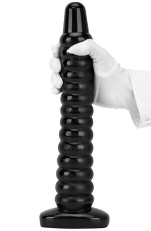 Darksil Worep Dildo Black 35 cm - Īpaši dzeltenīgs anālais dildo 1