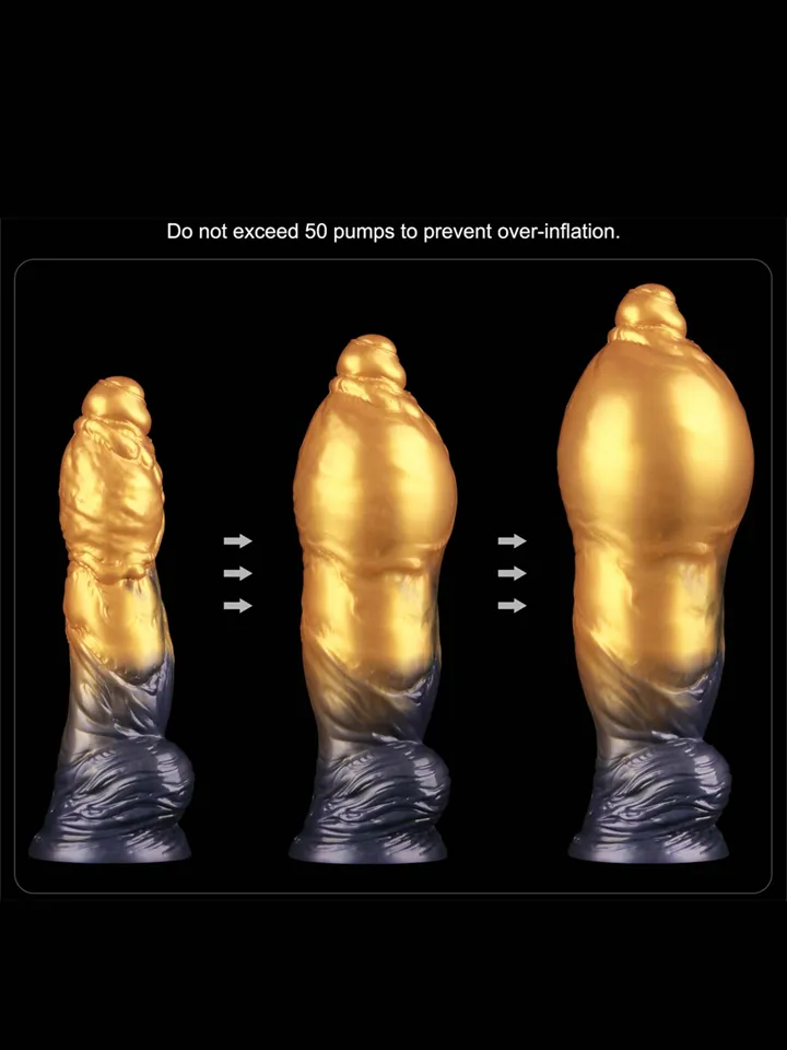 Density Inflatable Dildo Yellow/Blue 25 cm - Piepūšamais dildo 2 [full]