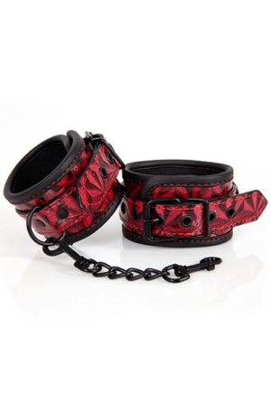 Diabolique Dark Red Ankle Cuffs - Potīšu aproces 1