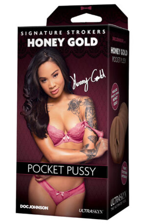 Doc Johnson Honey Gold Pocket Pussy - Vagīnas masturbators 1