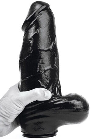 Domestic Partner Panzer XL Black 29,5cm - Īpaši dzeltenīgs anālais dildo 1