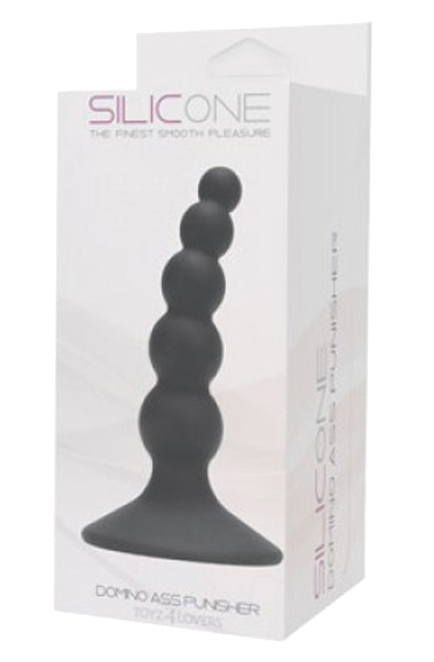 Domino Ass Punisher Silicone Black - Anālais spraudnis 3 [full]