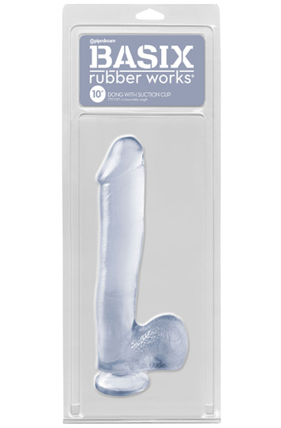 Dong With Suction Cup Transparent 25 cm - Dildo 2