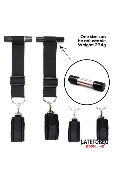 Door Swing Nylon Bind Neoprene Wrist Cuffs - Amata meistars 3