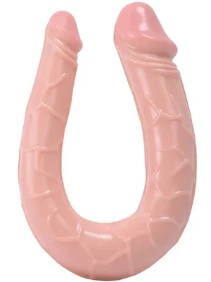 Double Curved Dildo U-shaped 15 cm - Dubultā dildo deva 1