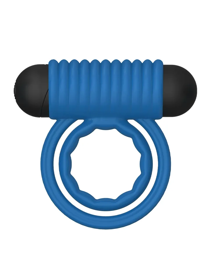 Double Rings Rock Hard Rechargeable Cock Ring - Vibrējošs gaiļa gredzens 2 [full]