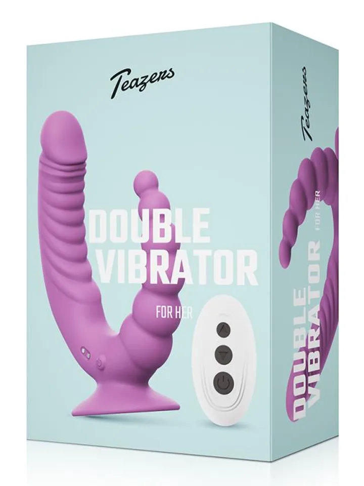Double Vibrator With Suction Cup & Remote - Vibrējošs dualdildo 4 [full]