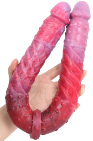 DoublePlayz Double Dildo Duo Twist 53 cm - Dragon dildo 1