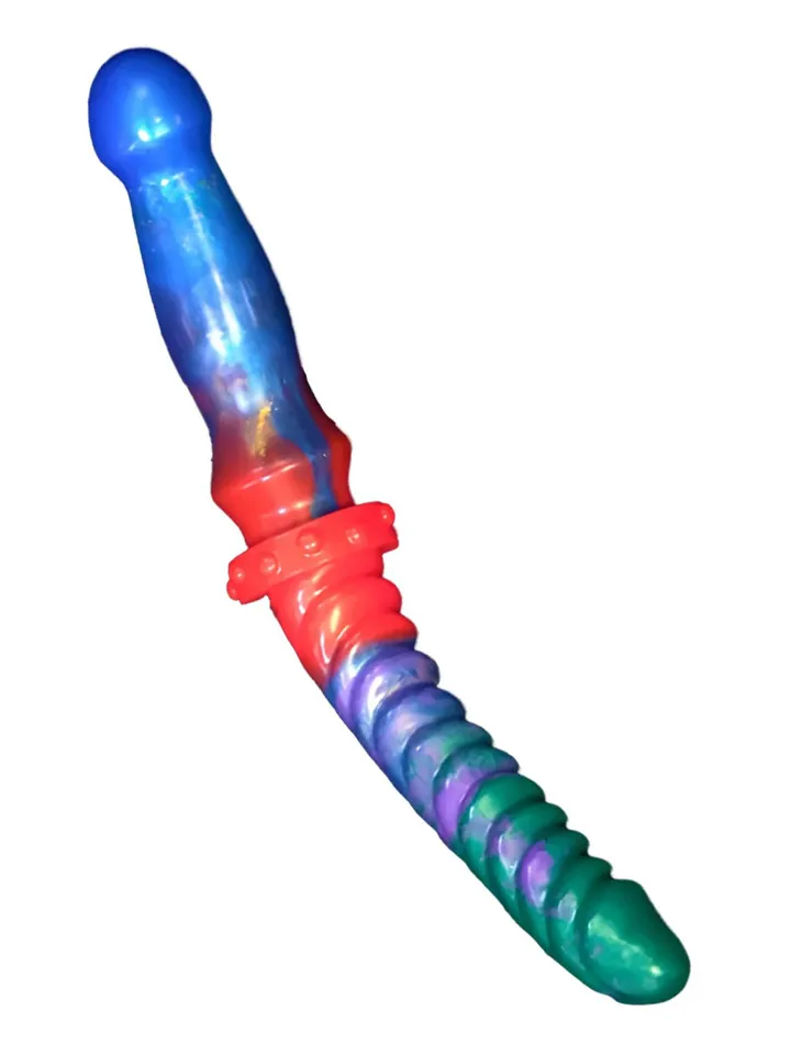 DoublePlayz Double Good Bluewy 35,5 cm - Dubultā dildo 1 [full]