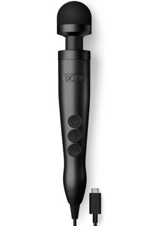 Doxy 3 USB-C Wand Vibrator Matte Black - Burvju masiera nūjiņas 1