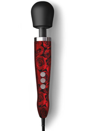 Doxy Die Cast Wand Massager Rose Pattern - Burvju nūjiņa / masāžas zizlis 1