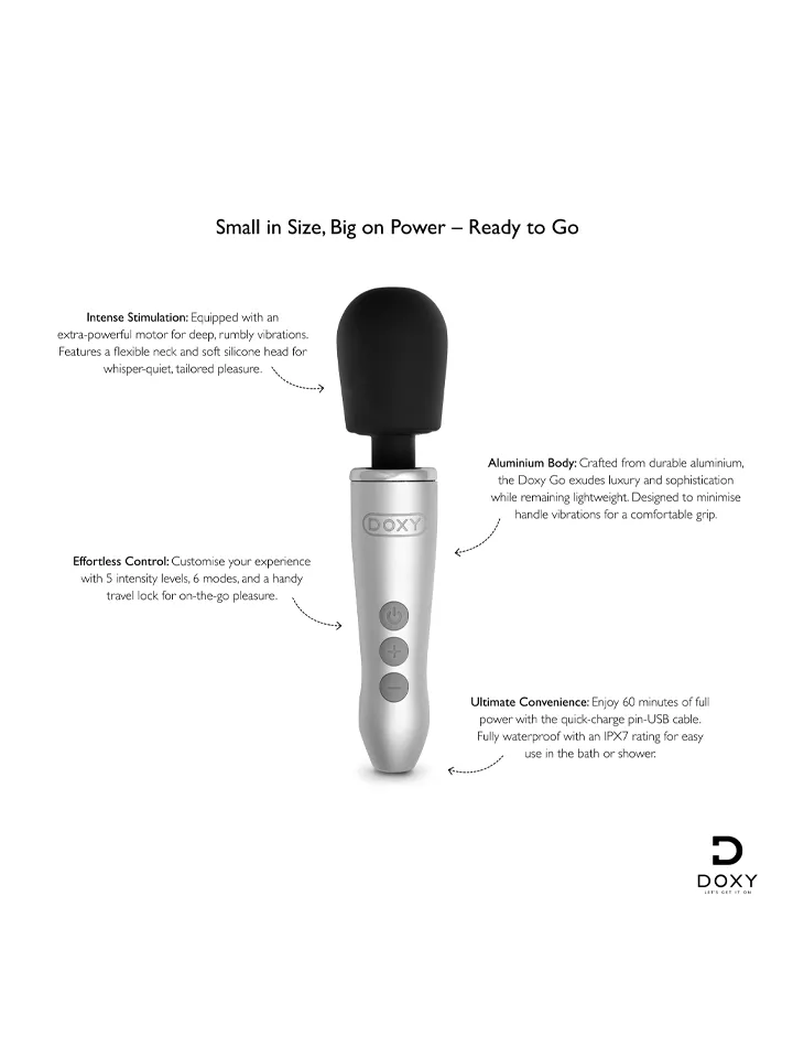 Doxy Go Wand - Burvju nūjiņa / masāžas zizlis 2 [full]