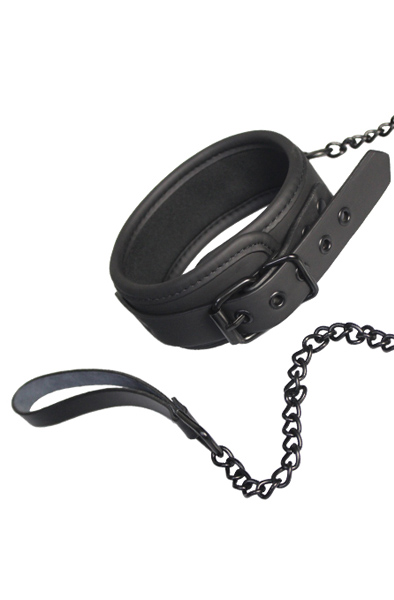 Dream Toys Blaze Collar & Chain Black - Verdzības apkakle & amp; Pāris 2