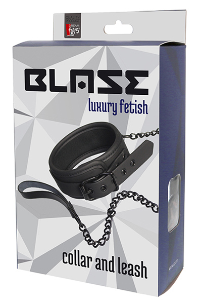 Dream Toys Blaze Collar & Chain Black - Verdzības apkakle & amp; Pāris 3