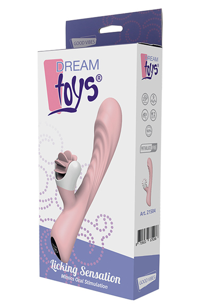 Dream Toys Licking Sensation - Vibrators ar laizīšanas riteni 2