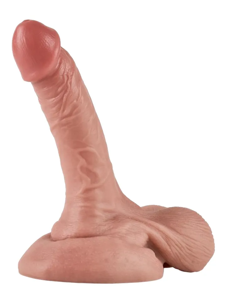 Dual Density Dildo With Balls 15,5 cm - Dzīvīgs dildo 1 [full]