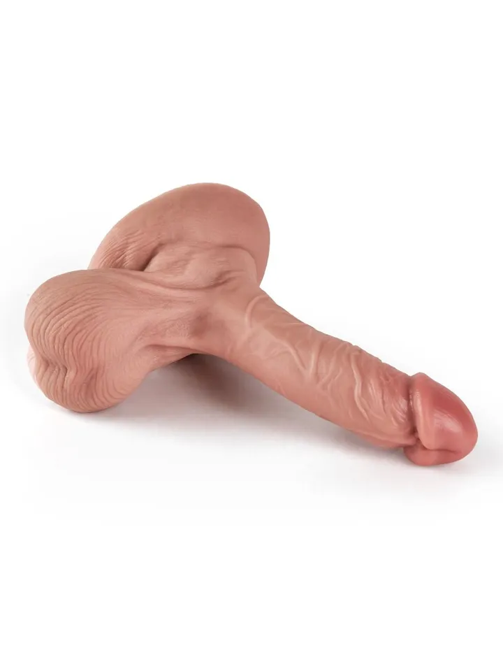 Dual Density Dildo With Balls 15,5 cm - Dzīvīgs dildo 3 [full]