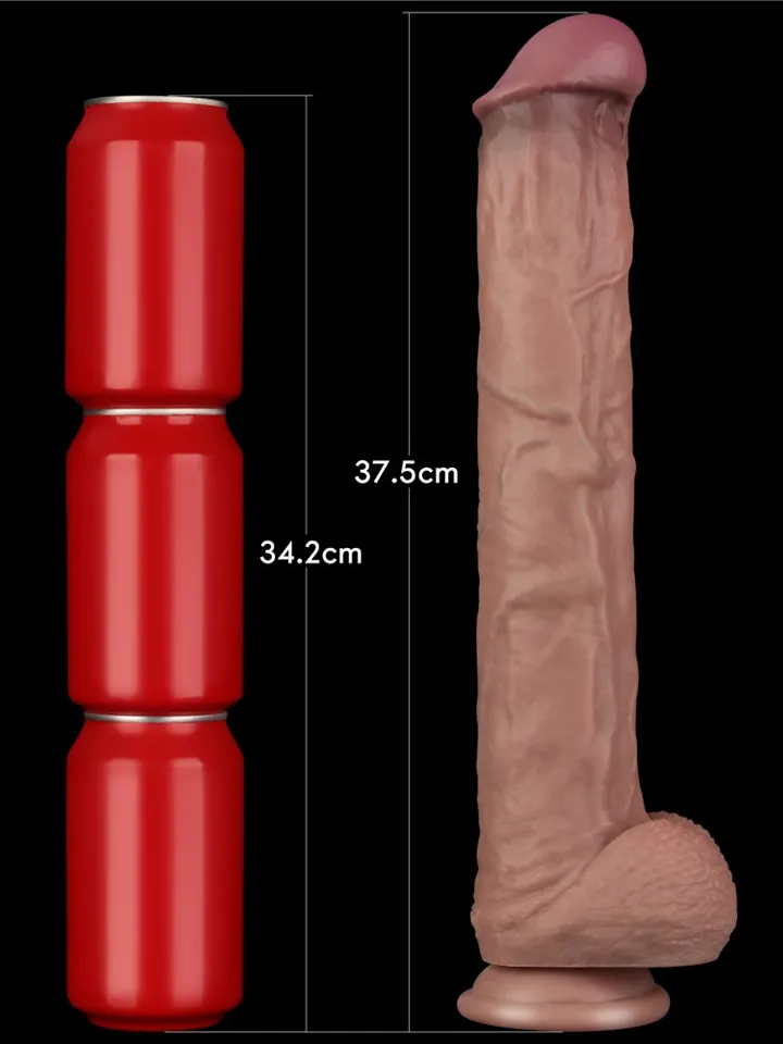 Dual Layered Bendable XXL Cock 37,5 cm - XXL dildo 3 [full]