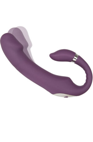 Dual Motor Bendable Stay In Place Vibrator Purple - Siksnas 1