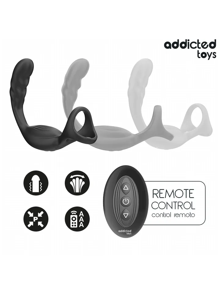 Dual Prostatic Cock Ring Remote Control - Prostatas vibrators ar dzimumlocekļa gredzenu 3 [full]