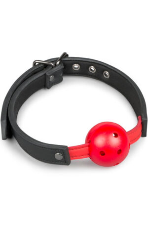 Easytoys Ball Gag With PVC Ball Red - Gag bumba 1