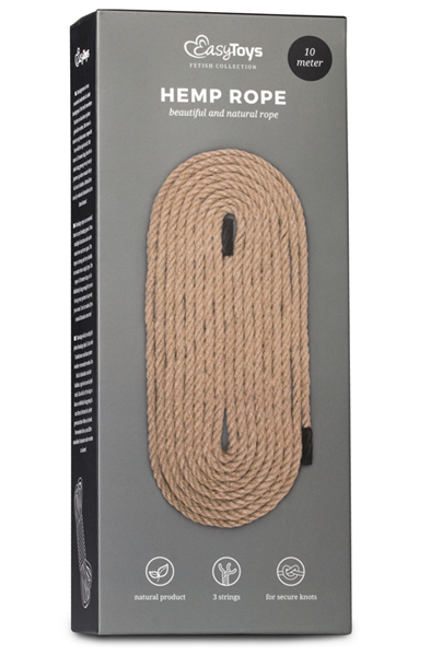Easytoys Hemp Bondage Rope 10m - BDSM pārstāvis 2
