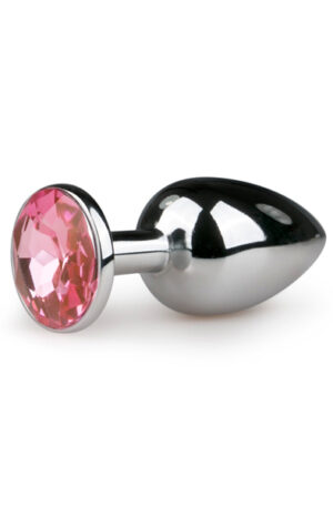 Easytoys Metal Butt Plug No. 1 Silver/Pink - Grezns anālais spraudnis 1