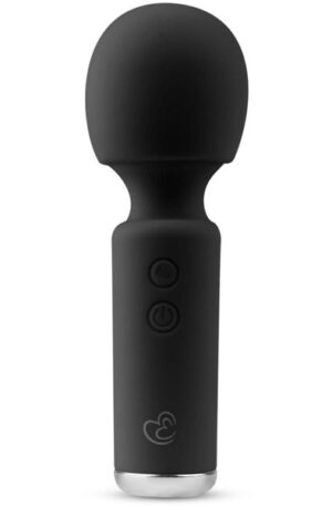Easytoys Mini Vibe Wand Vibrator Black - Burvju nūjiņa / masāžas zizlis 1