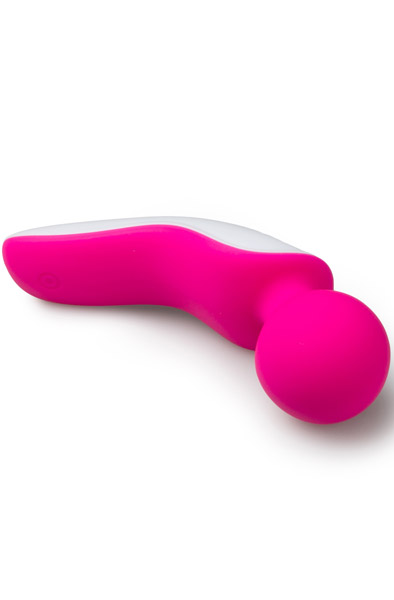 Easytoys Mini Wand Massager Pink/White - Burvju nūjiņa / masāžas zizlis 2
