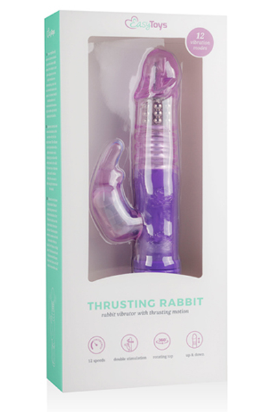 Easytoys Rabbit Vibrator Purple - Trušu vibrators 2