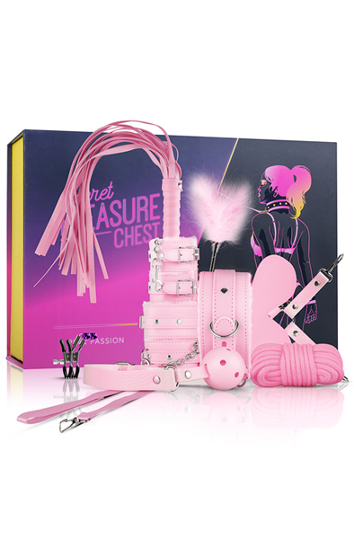 Easytoys Secret Pleasure Chest Pink - Verdzības komplekts 2