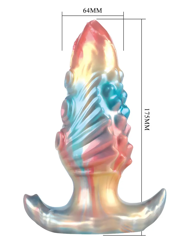 Ebon Leviathan Inflatable Monster Anal Plug 18 cm - Piepūšams anālais spraudnis 4 [full]