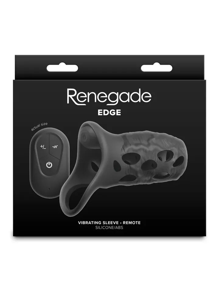 Edge Sleeve With Remote - Vibrējošs penisa pagarinātājs 3 [full]