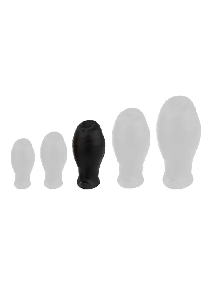 Egg Ass Plug Black 10,5 cm - XL Buttplug 2 [full]