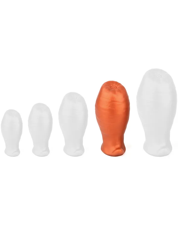 Egg Ass Plug Orange 12,5 cm - XL Buttplug 2