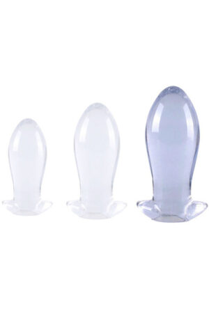 Eggplay Clear Transparent Plug XL 18,5 cm - XL Buttplug 1